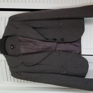 Charcoal gray dress blazer